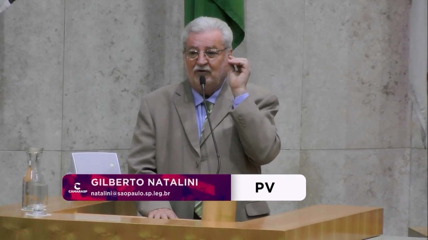 Discurso do Vereador Natalini sobre desmatamento criminoso nas mananciais de SP
