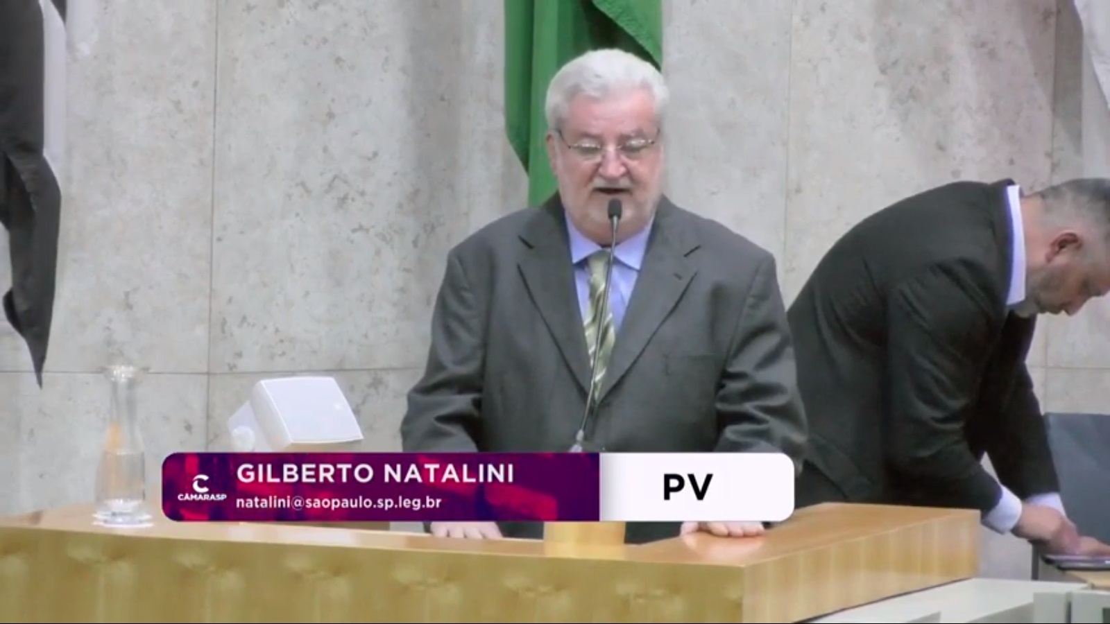 Vereador Natalini na luta pelo Parque do Bixiga no plenário da CMSP.