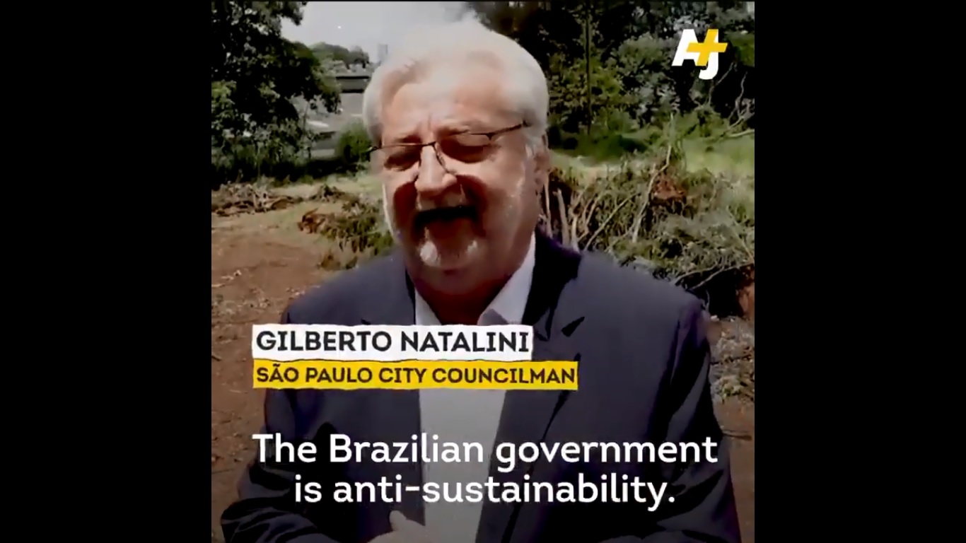 Matéria do AJ+ (Al Jazeera) : Luta das tribos indígenas contra a derrubada de árvores.