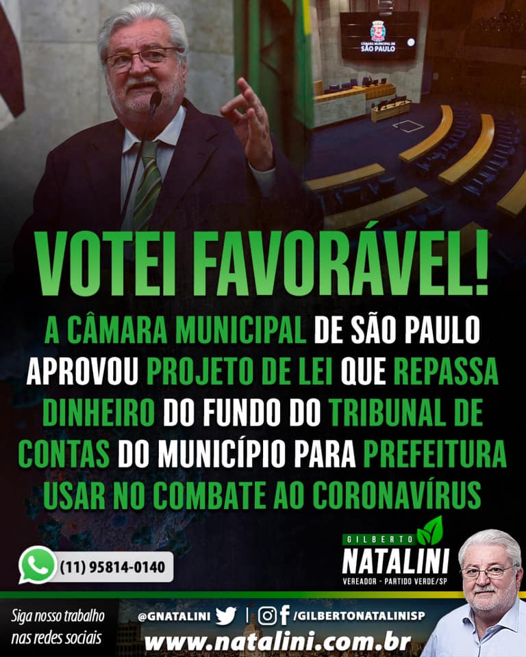 Banner: PL para o fundo em combate ao Coronavírus