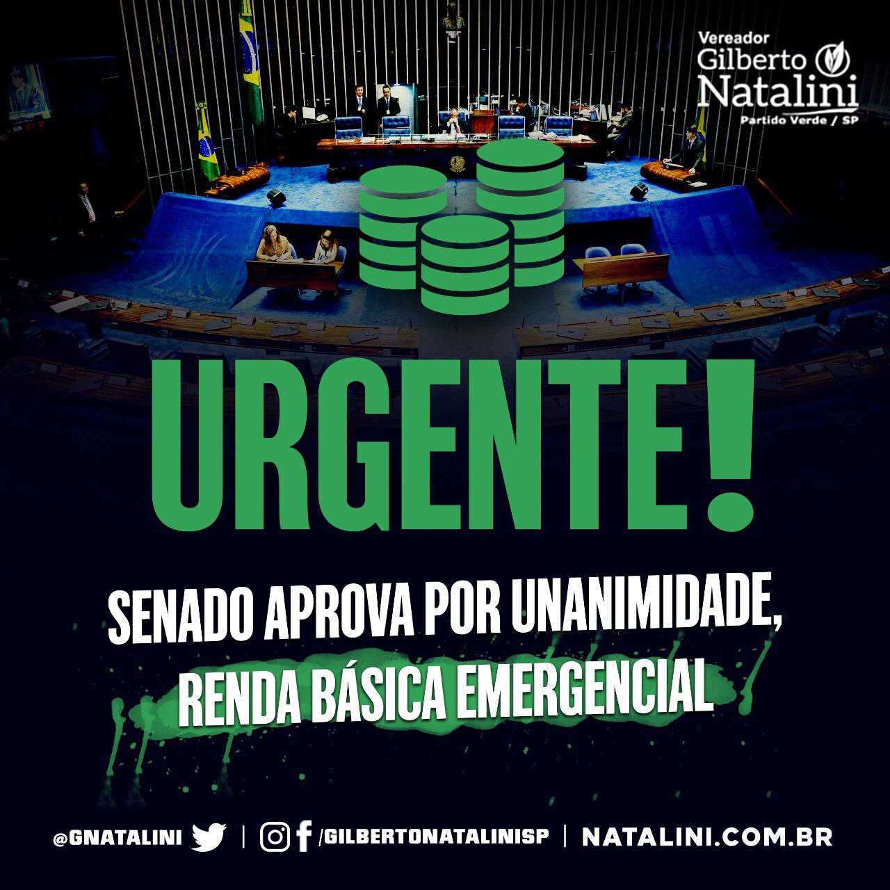 Banner: Renda básica emergencial