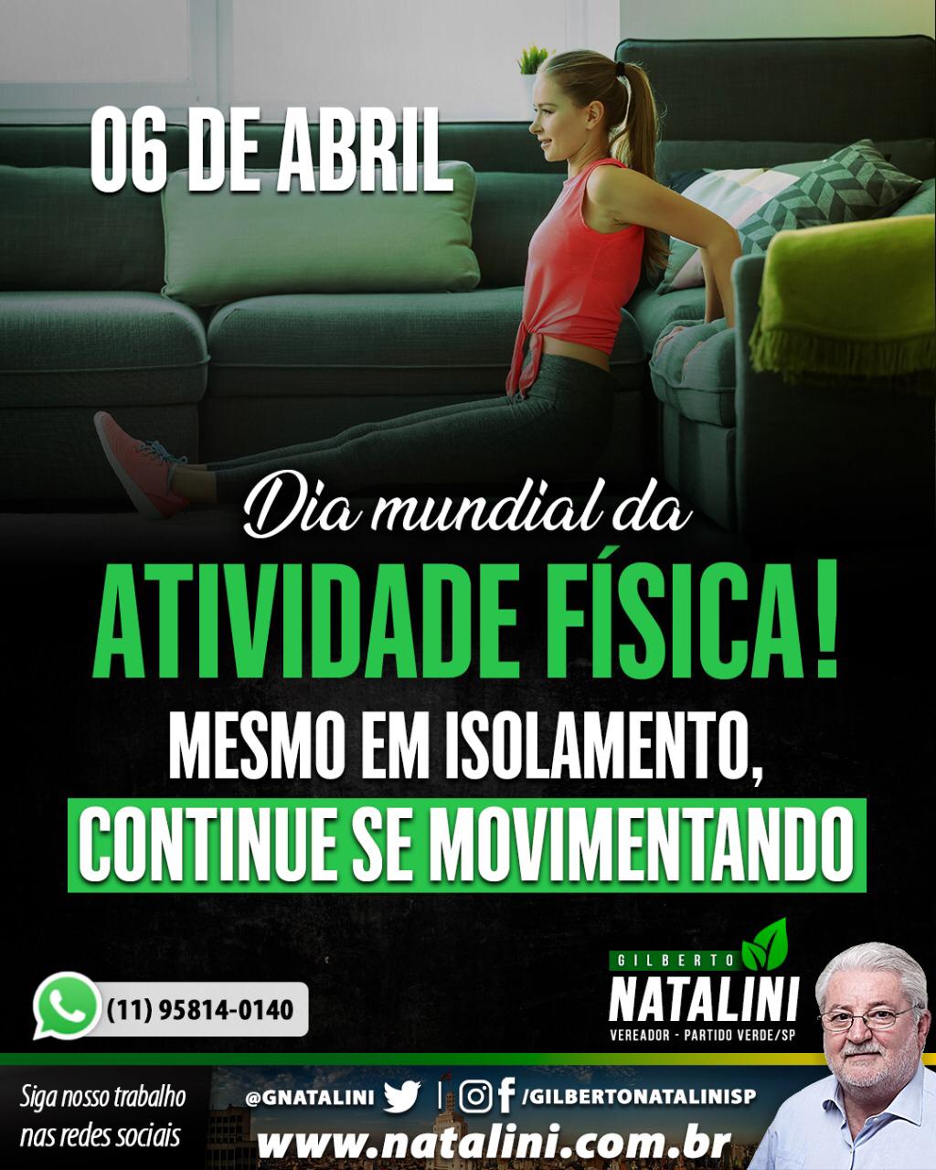 Banner: Dia Mundial da Atividade Física