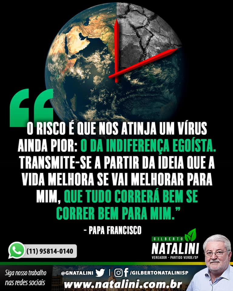 Banner: Frase do Papa