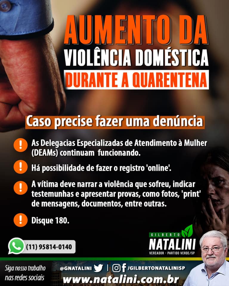 Banner: A Violência doméstica na #pandemias