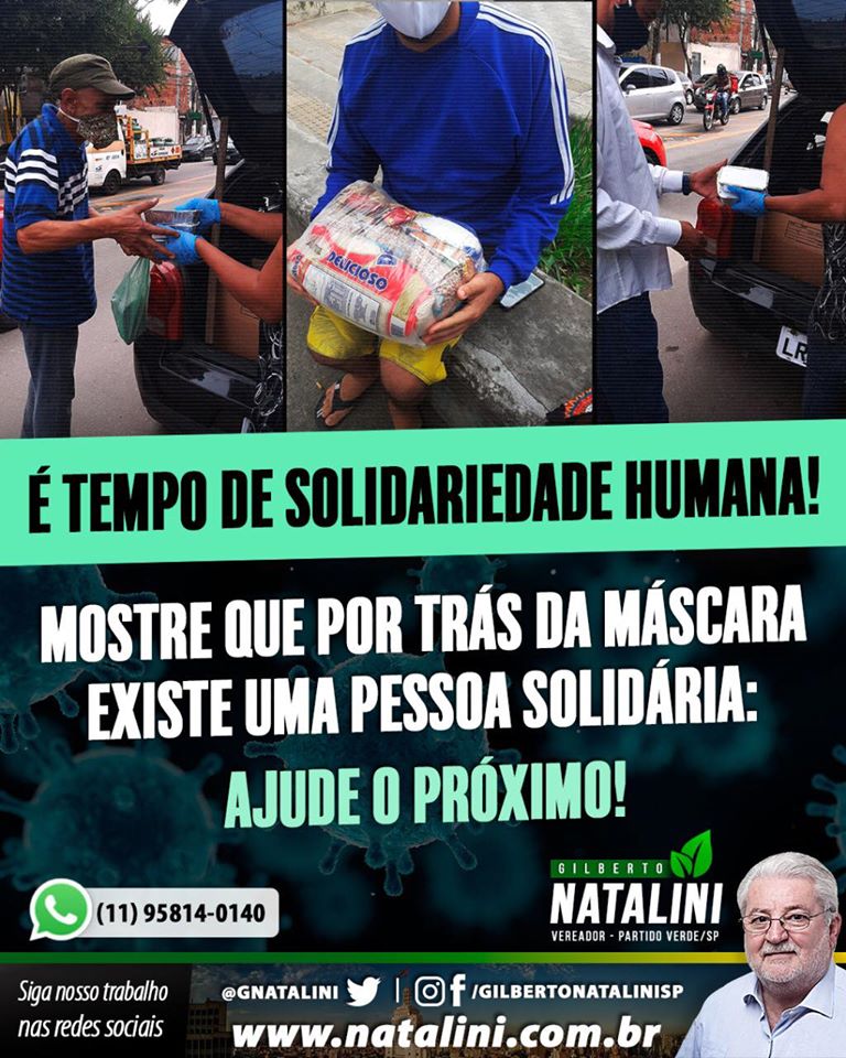 Banner: Solidariedade em tempos de #pandemia