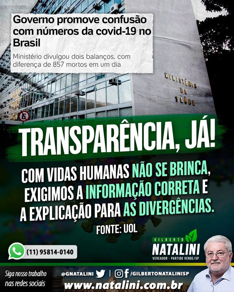 Banner:  Transparência Já!