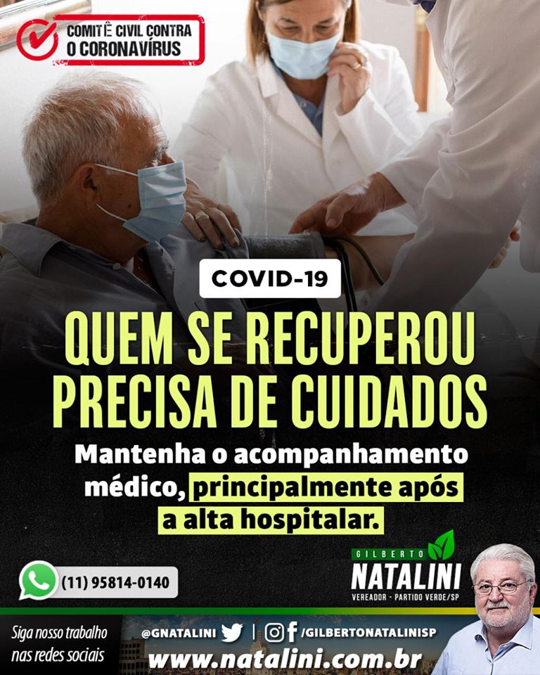 Banner: Cuidados com os recuperados da #Covid19