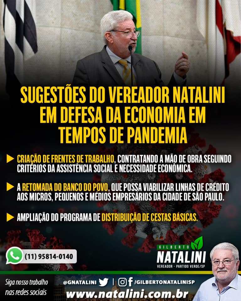 Banner: Sugestões para saúde e economia em tempos de #pandemia