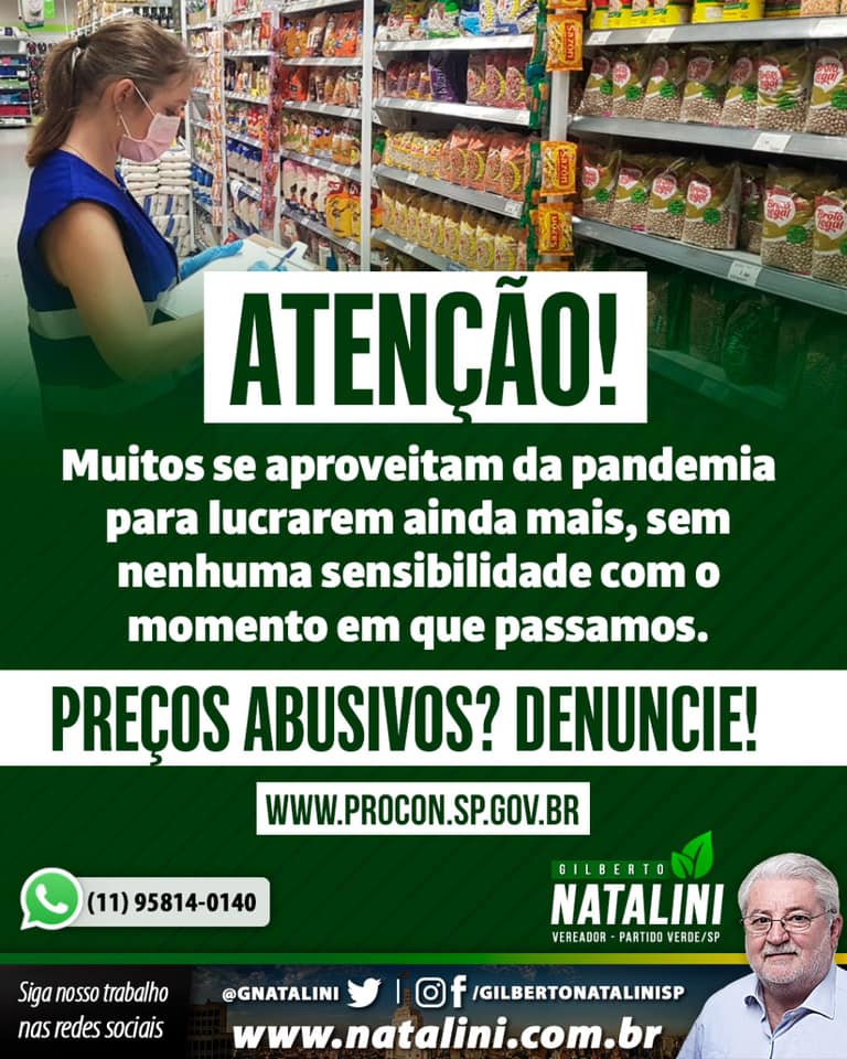 Banner: Preços abusivos da #pandemia