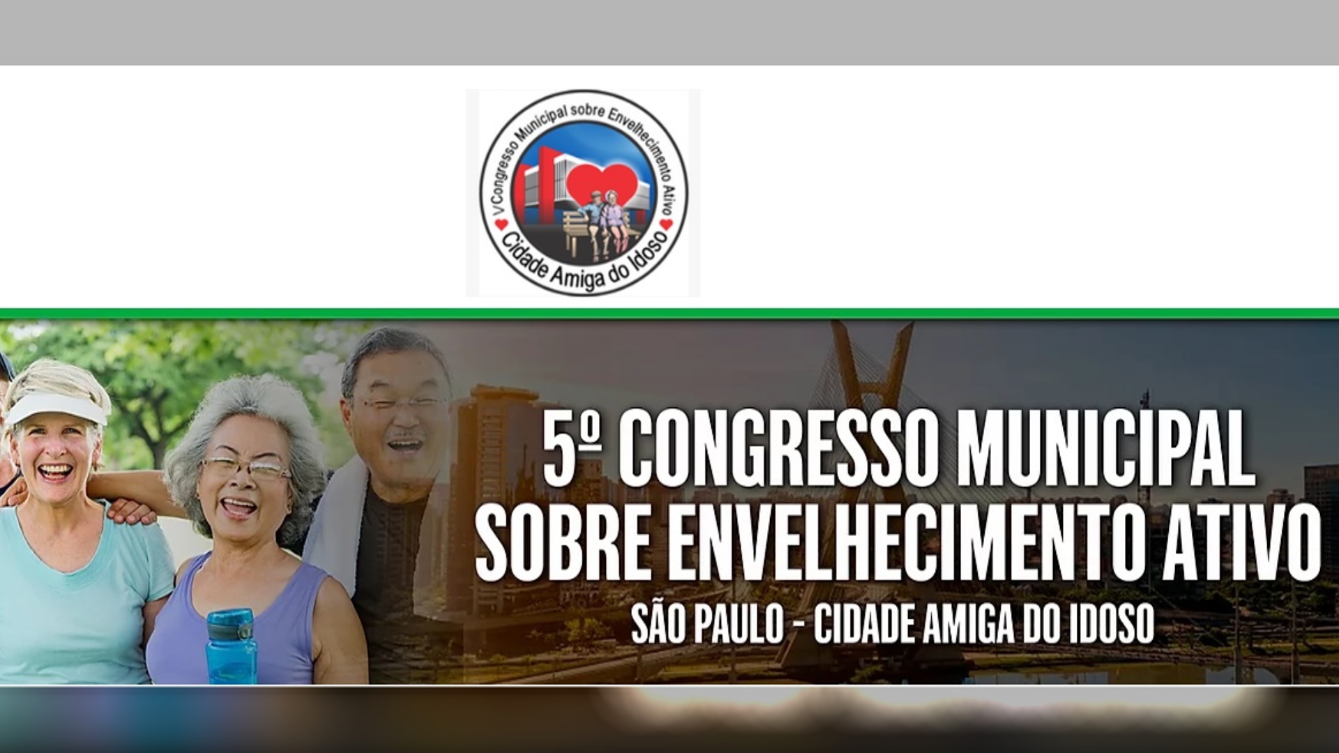 V Congresso Municipal sobre Envelhecimento Ativo -São Paulo SP